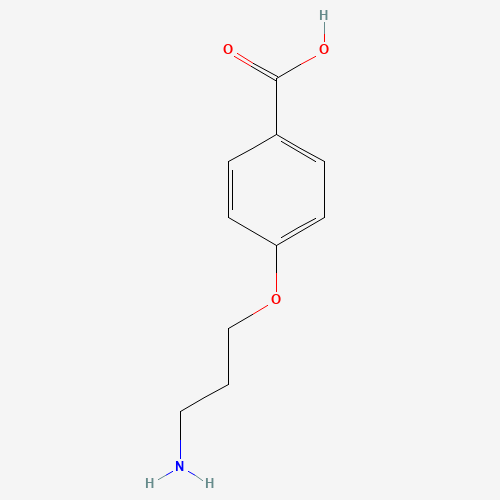 4-(3-aminopropoxy)benzoic acid (CAS: 1267589-68-3) - Chemical Structure and Molecular Formula 