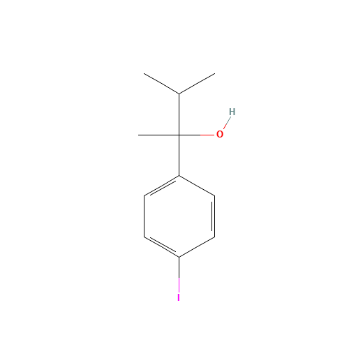 2-(4-iodophenyl)-3-methylbutan-2-ol (CAS: 885129-91-9) - Related Chemical Product
