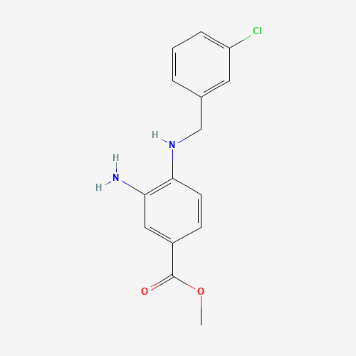 methyl 3-amino-4-[(3-chlorophenyl)methylamino]benzoate (CAS: 1168138-69-9) - Related Chemical Product