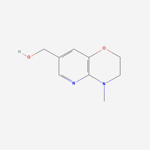 (4-methyl-2,3-dihydropyrido[3,2-b][1,4]oxazin-7-yl)methanol (CAS: 921938-81-0) - Chemical Structure and Molecular Formula 