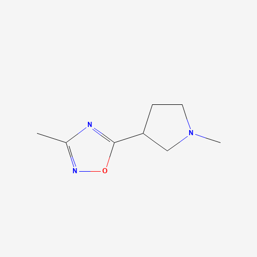 3-methyl-5-(1-methylpyrrolidin-3-yl)-1,2,4-oxadiazole (CAS: 114724-47-9) - Related Chemical Product