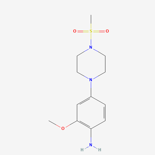 2-methoxy-4-(4-methylsulfonylpiperazin-1-yl)aniline (CAS: 1089283-42-0) - Related Chemical Product