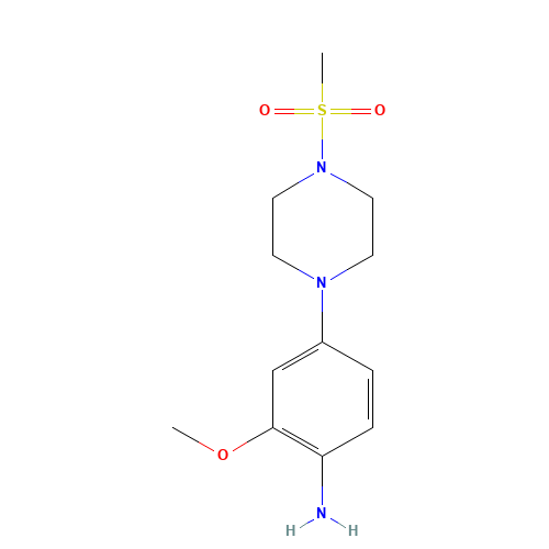 2-methoxy-4-(4-methylsulfonylpiperazin-1-yl)aniline (CAS: 1089283-42-0) - Related Chemical Product