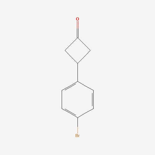 3-(4-bromophenyl)cyclobutan-1-one (CAS: 254892-91-6) - Chemical Structure and Molecular Formula 