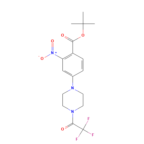 tert-butyl 2-nitro-4-[4-(2,2,2-trifluoroacetyl)piperazin-1-yl]benzoate (CAS: 942468-37-3) - Related Chemical Product