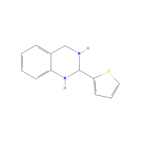 2-thiophen-2-yl-1,2,3,4-tetrahydroquinazoline (CAS: 84571-46-0) - Chemical Structure and Molecular Formula 