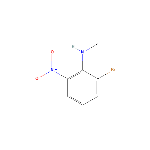 2-bromo-N-methyl-6-nitroaniline (CAS: 1004618-77-2) - Chemical Structure and Molecular Formula 