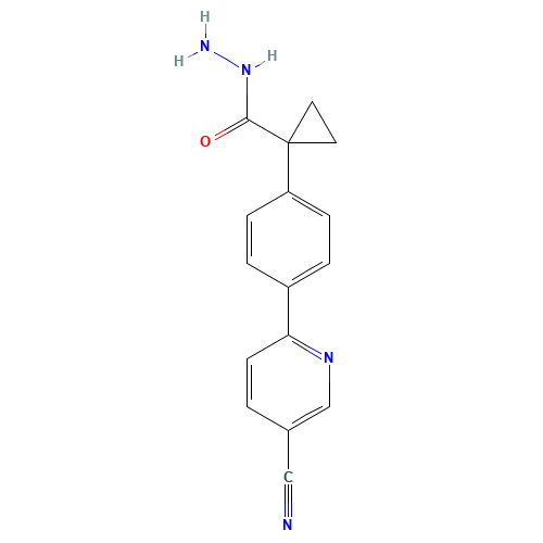 1-[4-(5-cyanopyridin-2-yl)phenyl]cyclopropane-1-carbohydrazide (CAS: 1403396-73-5) - Related Chemical Product