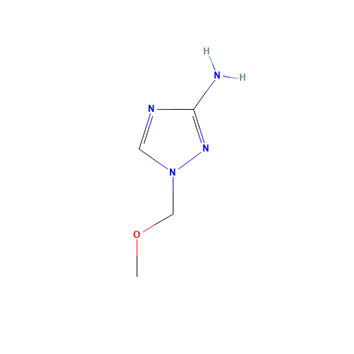 1-(methoxymethyl)-1,2,4-triazol-3-amine (CAS: 915923-88-5) - Chemical Structure and Molecular Formula 