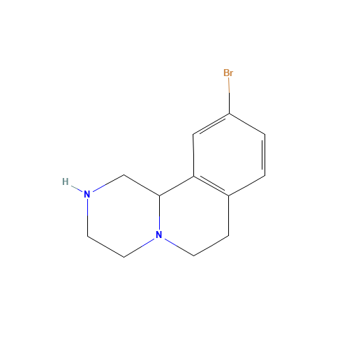 10-bromo-2,3,4,6,7,11b-hexahydro-1H-pyrazino[2,1-a]isoquinoline (CAS: 1188331-38-5) - Chemical Structure and Molecular Formula 