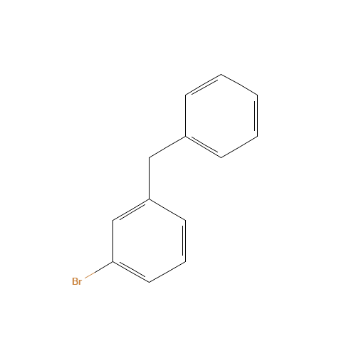 1-benzyl-3-bromobenzene (CAS: 27798-39-6) - Chemical Structure and Molecular Formula 