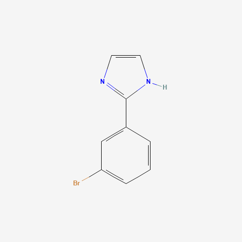 2-(3-bromophenyl)-1H-imidazole (CAS: 937013-66-6) - Chemical Structure and Molecular Formula 
