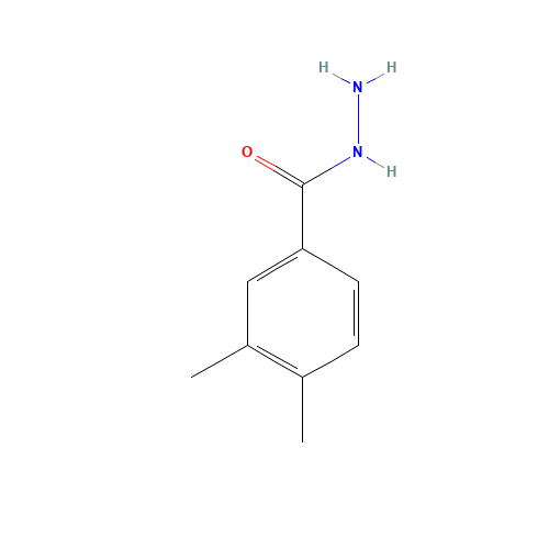 3,4-dimethylbenzohydrazide (CAS: 42596-61-2) - Chemical Structure and Molecular Formula 