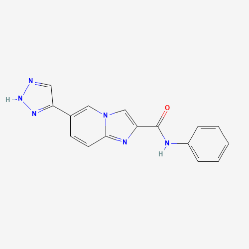 N-phenyl-6-(2H-triazol-4-yl)imidazo[1,2-a]pyridine-2-carboxamide (CAS: 1167623-95-1) - Chemical Structure and Molecular Formula 