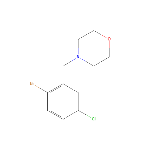 4-[(2-bromo-5-chlorophenyl)methyl]morpholine (CAS: 685535-58-4) - Chemical Structure and Molecular Formula 