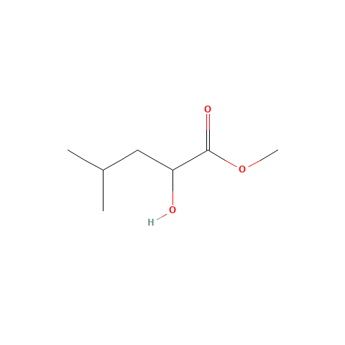 methyl 2-hydroxy-4-methylpentanoate (CAS: 40348-72-9) - Chemical Structure and Molecular Formula 