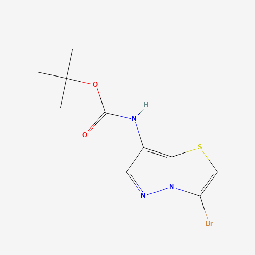 tert-butyl N-(3-bromo-6-methylpyrazolo[5,1-b][1,3]thiazol-7-yl)carbamate (CAS: 1290127-80-8) - Related Chemical Product