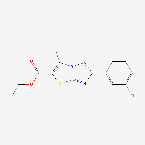 ethyl 6-(3-chlorophenyl)-3-methylimidazo[2,1-b][1,3]thiazole-2-carboxylate (CAS: 1025814-94-1) - Related Chemical Product