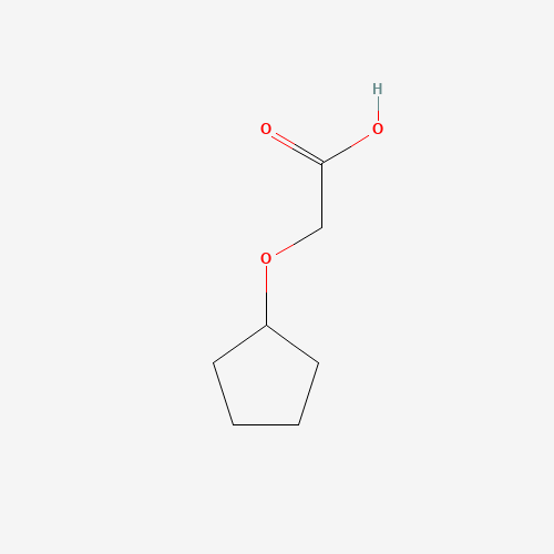 2-cyclopentyloxyacetic acid (CAS: 95832-60-3) - Chemical Structure and Molecular Formula 
