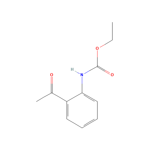ethyl N-(2-acetylphenyl)carbamate (CAS: 6140-13-2) - Chemical Structure and Molecular Formula 