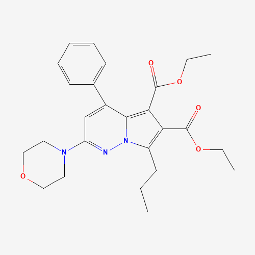 diethyl 2-morpholin-4-yl-4-phenyl-7-propylpyrrolo[1,2-b]pyridazine-5,6-dicarboxylate (CAS: 844875-03-2) - Related Chemical Product