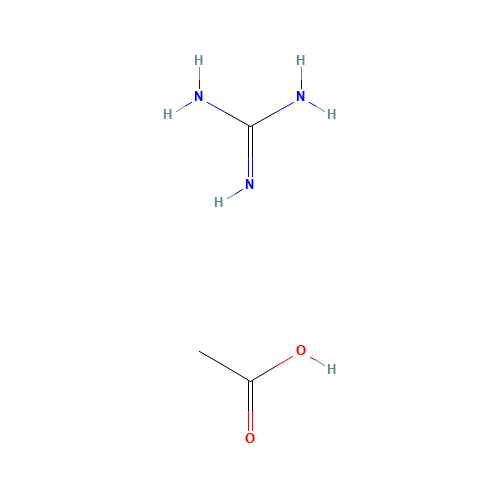 acetic acid;guanidine (CAS: 593-87-3) - Chemical Structure and Molecular Formula 