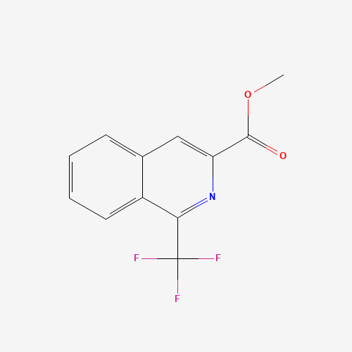 methyl 1-(trifluoromethyl)isoquinoline-3-carboxylate (CAS: 1006707-71-6) - Chemical Structure and Molecular Formula 