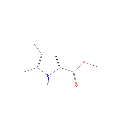 methyl 4,5-dimethyl-1H-pyrrole-2-carboxylate (CAS: 33317-03-2) - Chemical Structure and Molecular Formula 