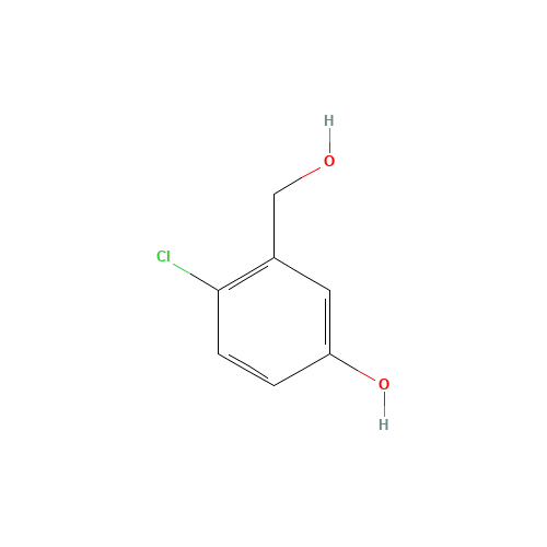 4-chloro-3-(hydroxymethyl)phenol (CAS: 876299-47-7) - Chemical Structure and Molecular Formula 