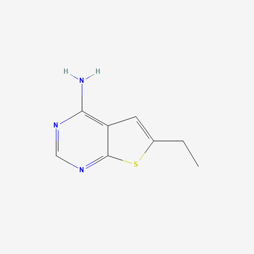 6-ethylthieno[2,3-d]pyrimidin-4-amine (CAS: 879873-49-1) - Chemical Structure and Molecular Formula 