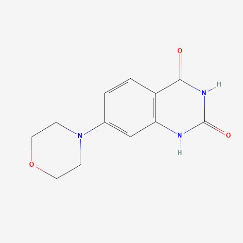 7-morpholin-4-yl-1H-quinazoline-2,4-dione (CAS: 97112-91-9) - Chemical Structure and Molecular Formula 