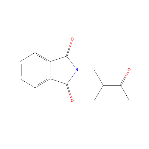 2-(2-methyl-3-oxobutyl)isoindole-1,3-dione (CAS: 108994-02-1) - Chemical Structure and Molecular Formula 
