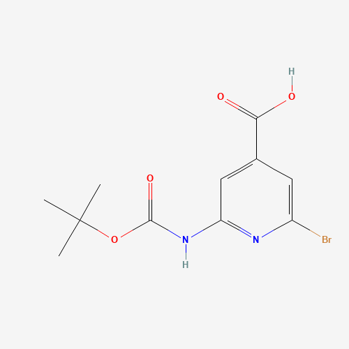 2-bromo-6-[(2-methylpropan-2-yl)oxycarbonylamino]pyridine-4-carboxylic acid (CAS: 1060801-22-0) - Related Chemical Product