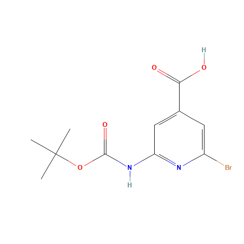 2-bromo-6-[(2-methylpropan-2-yl)oxycarbonylamino]pyridine-4-carboxylic acid (CAS: 1060801-22-0) - Related Chemical Product