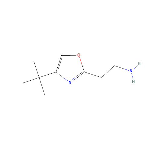 2-(4-tert-butyl-1,3-oxazol-2-yl)ethanamine (CAS: 1244058-95-4) - Chemical Structure and Molecular Formula 