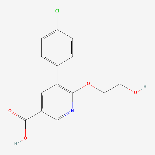5-(4-chlorophenyl)-6-(2-hydroxyethoxy)pyridine-3-carboxylic acid (CAS: 1364678-67-0) - Related Chemical Product
