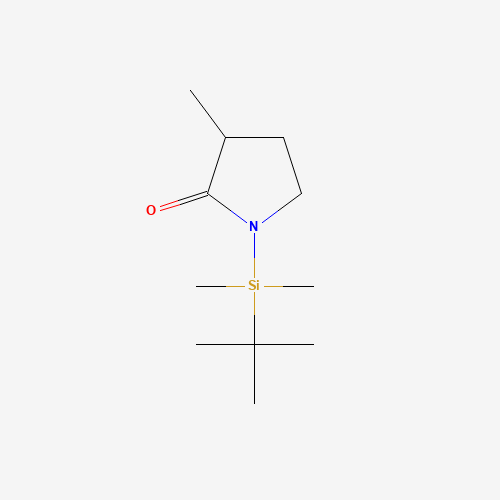 1-[tert-butyl(dimethyl)silyl]-3-methylpyrrolidin-2-one (CAS: 171616-59-4) - Chemical Structure and Molecular Formula 