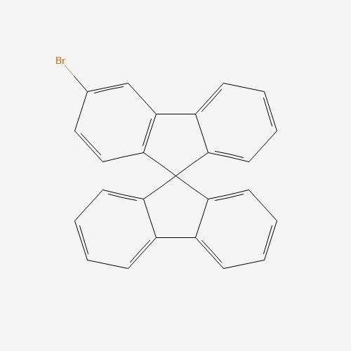 3-bromo-9,9'-spirobi[fluorene] (CAS: 1361227-58-8) - Chemical Structure and Molecular Formula 
