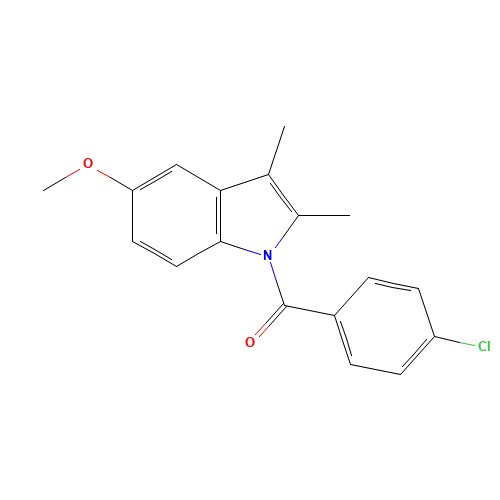 (4-chlorophenyl)-(5-methoxy-2,3-dimethylindol-1-yl)methanone (CAS: 22960-94-7) - Related Chemical Product