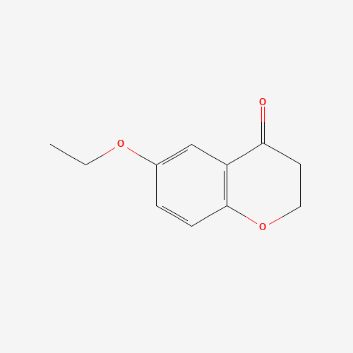 6-ethoxy-2,3-dihydrochromen-4-one (CAS: 176431-77-9) - Chemical Structure and Molecular Formula 