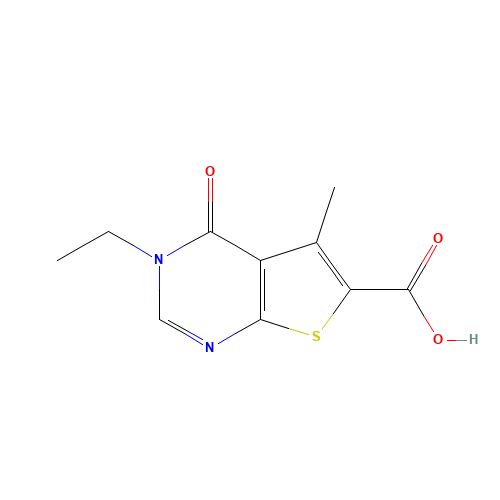 3-ethyl-5-methyl-4-oxothieno[2,3-d]pyrimidine-6-carboxylic acid (CAS: 441718-51-0) - Related Chemical Product
