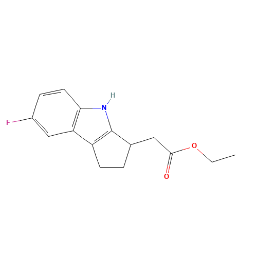 ethyl 2-(7-fluoro-1,2,3,4-tetrahydrocyclopenta[b]indol-3-yl)acetate (CAS: 393509-21-2) - Related Chemical Product