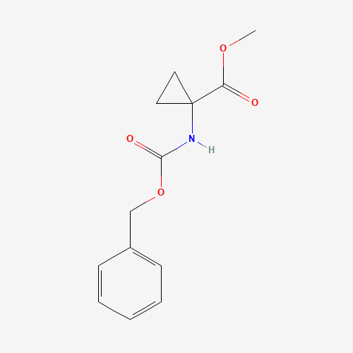 methyl 1-(phenylmethoxycarbonylamino)cyclopropane-1-carboxylate (CAS: 84677-05-4) - Chemical Structure and Molecular Formula 
