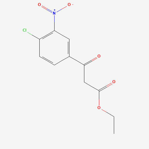 ethyl 3-(4-chloro-3-nitrophenyl)-3-oxopropanoate (CAS: 110473-56-8) - Chemical Structure and Molecular Formula 