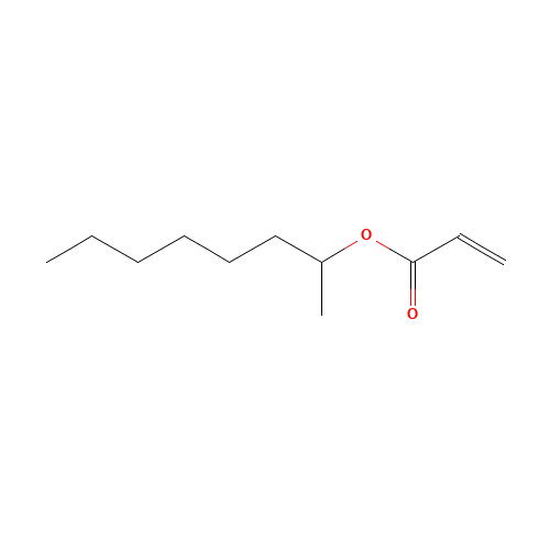 octan-2-yl prop-2-enoate (CAS: 42928-85-8) - Chemical Structure and Molecular Formula 