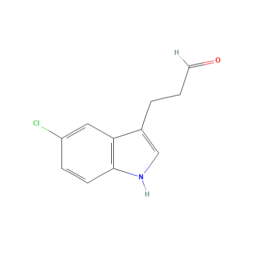 3-(5-chloro-1H-indol-3-yl)propanal (CAS: 843656-18-8) - Chemical Structure and Molecular Formula 