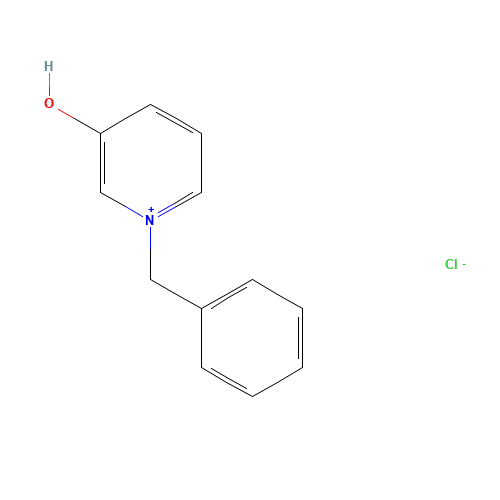 1-benzylpyridin-1-ium-3-ol;chloride (CAS: 3323-73-7) - Chemical Structure and Molecular Formula 