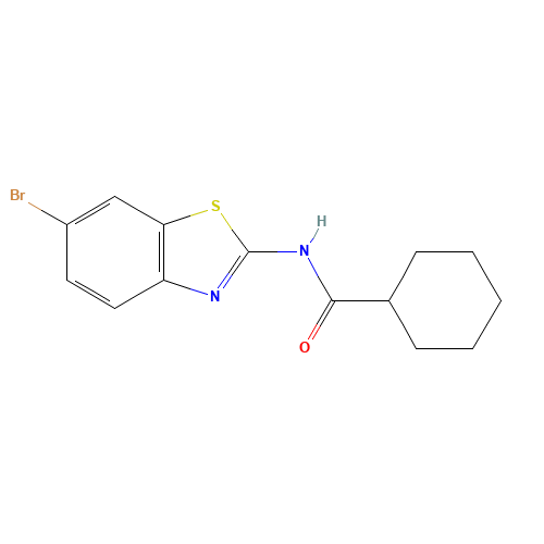 N-(6-bromo-1,3-benzothiazol-2-yl)cyclohexanecarboxamide (CAS: 476280-90-7) - Related Chemical Product