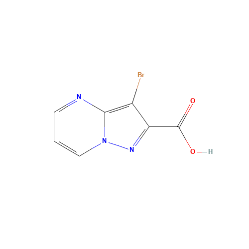 3-bromopyrazolo[1,5-a]pyrimidine-2-carboxylic acid (CAS: 832740-60-0) - Chemical Structure and Molecular Formula 