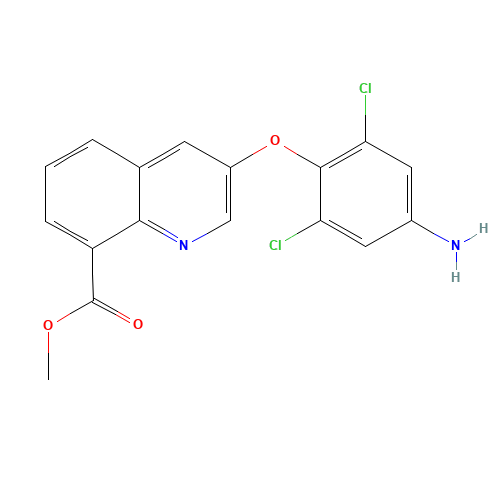 methyl 3-(4-amino-2,6-dichlorophenoxy)quinoline-8-carboxylate (CAS: 315228-53-6) - Related Chemical Product